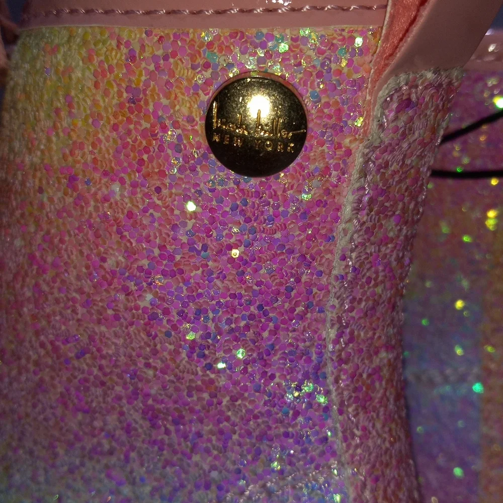 NICOLE MILLER RAINBOW GLITTER GIRLS BOOTS